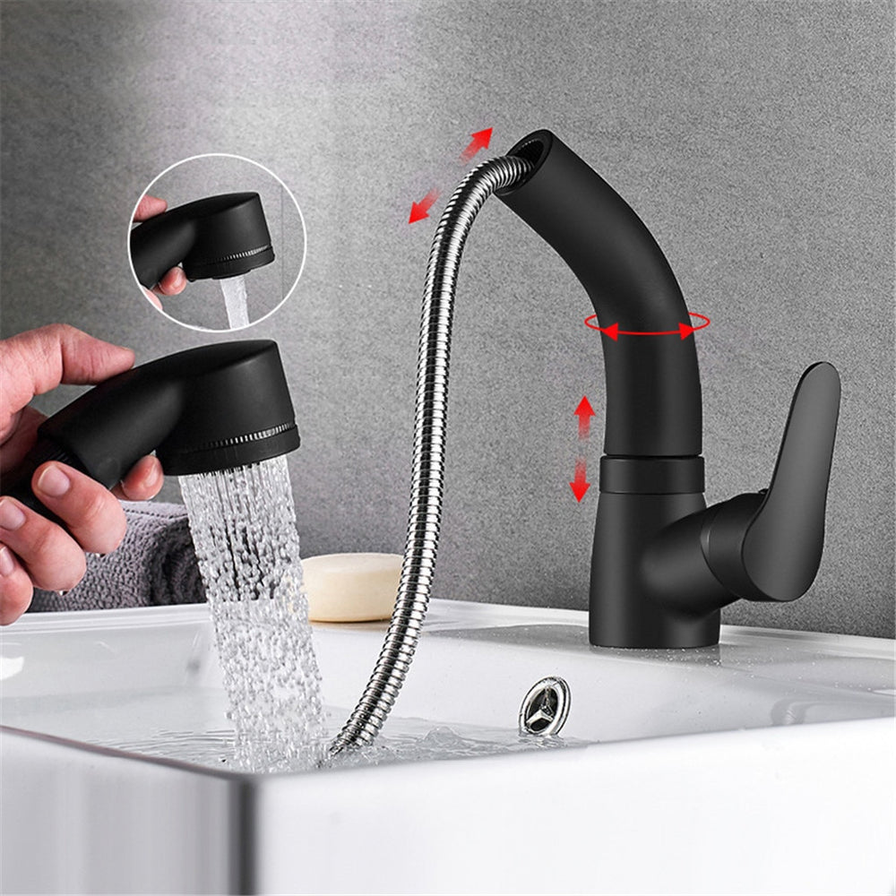 Height Adjustable Pull-Out Sink Tap - Gadget Grab Store